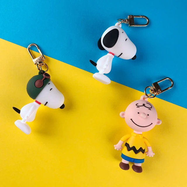 Snoopy and His Friends Keychain With Charms Woodstock Key Ring