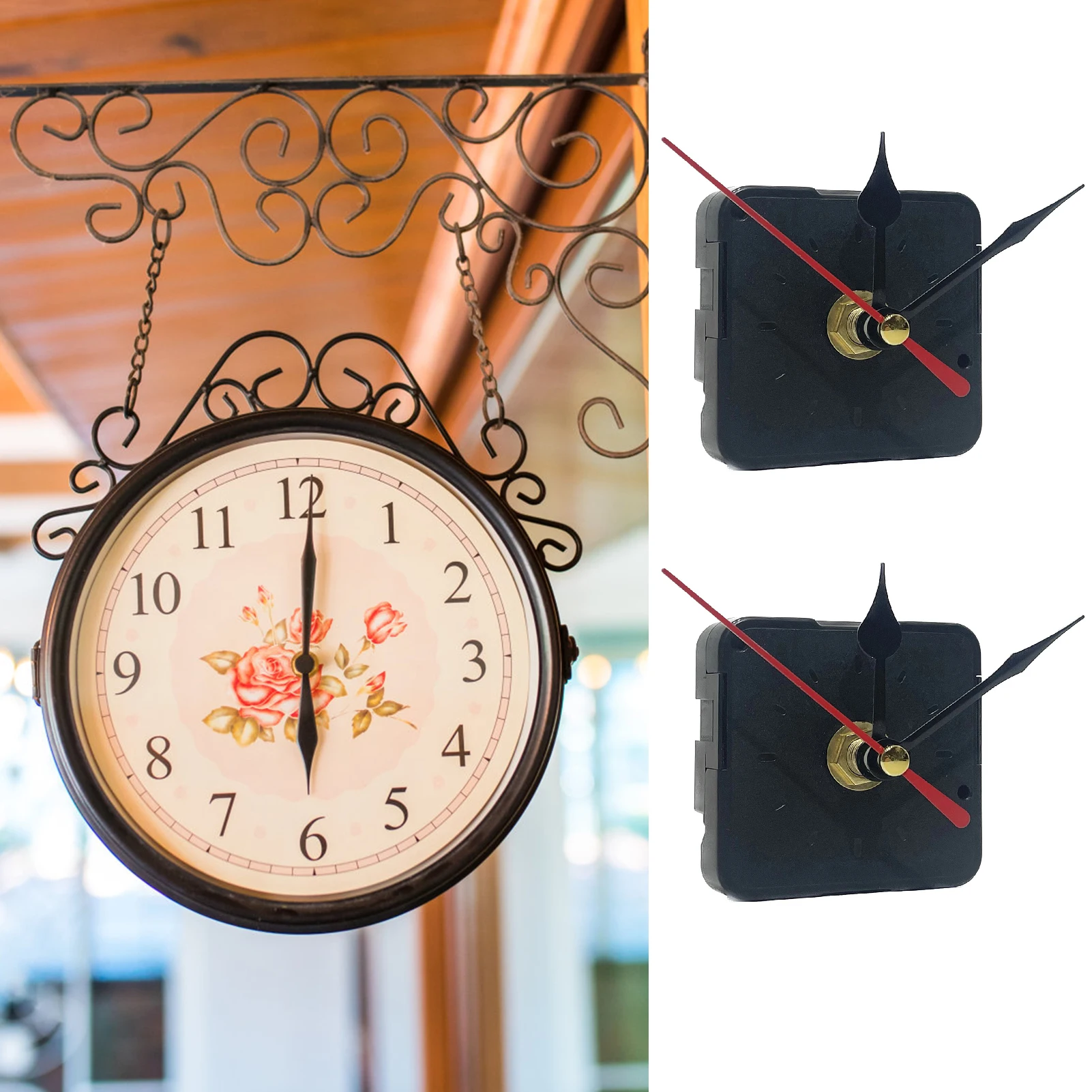 Silent Sweep Clock Movement Round Clock Quartz DIY Wall Movement Mechanism Wall Alarm Replace Accessories