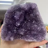 1275g 10.5cm Natural Uruguay Dream Amethyst Quartz Crystal Cluster stand 1