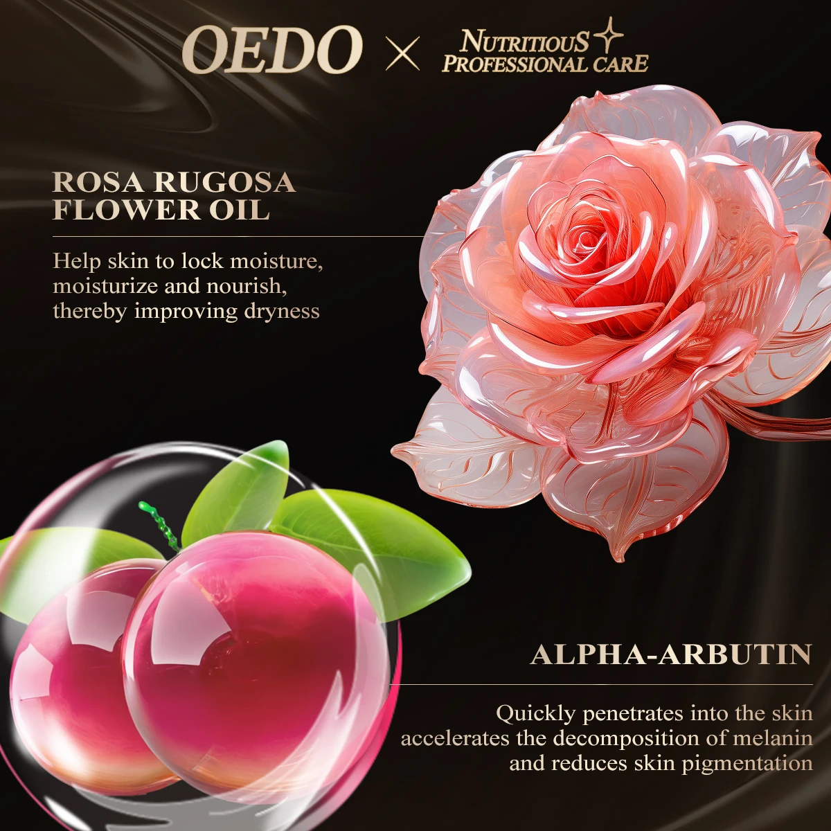 10pcs Rose Moisturizing Emulsion Skin Care Whitening Face Care Anti-Aging Anti Wrinkle Cream Oil-control Water Lock lotion Skin Care Set Facial Cream