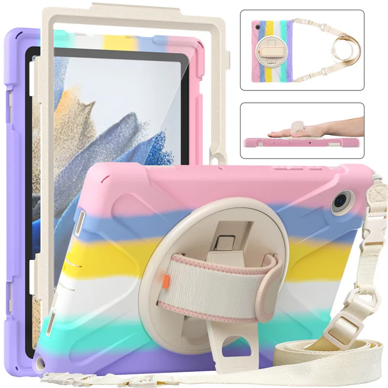 

Case For Samsung Galaxy Tab A8 10.5 2021 SM-X200 X205 Shockproof Kids Kickstand Tablet Cover For Tab A7 Lite 8.7 T220 T225 Case
