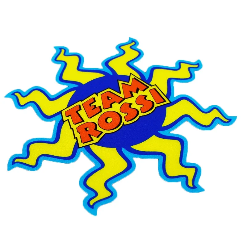 

S036 Motorcycle Stickers and Decals Team Rossi Reflective Cartoon Sun Waterproof for Car Window Trunk Motorbike Helmet Fuel Tank