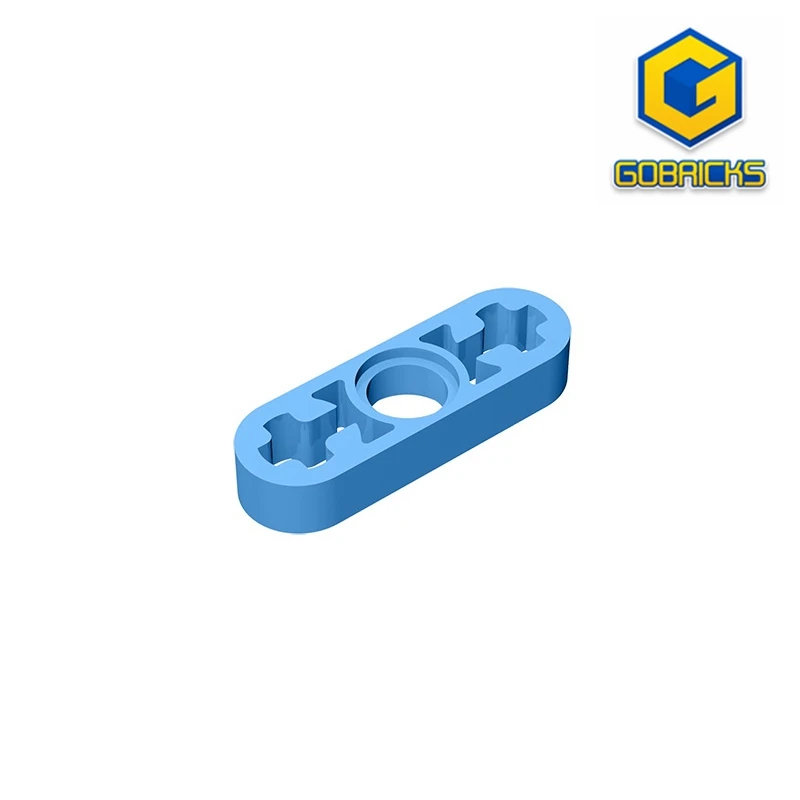 Фото Gobrick, 10 шт. кирпичей, технический подъемник, тонкие отверстия 1x3 оси, совместимы с 6632 детскими игрушками №1