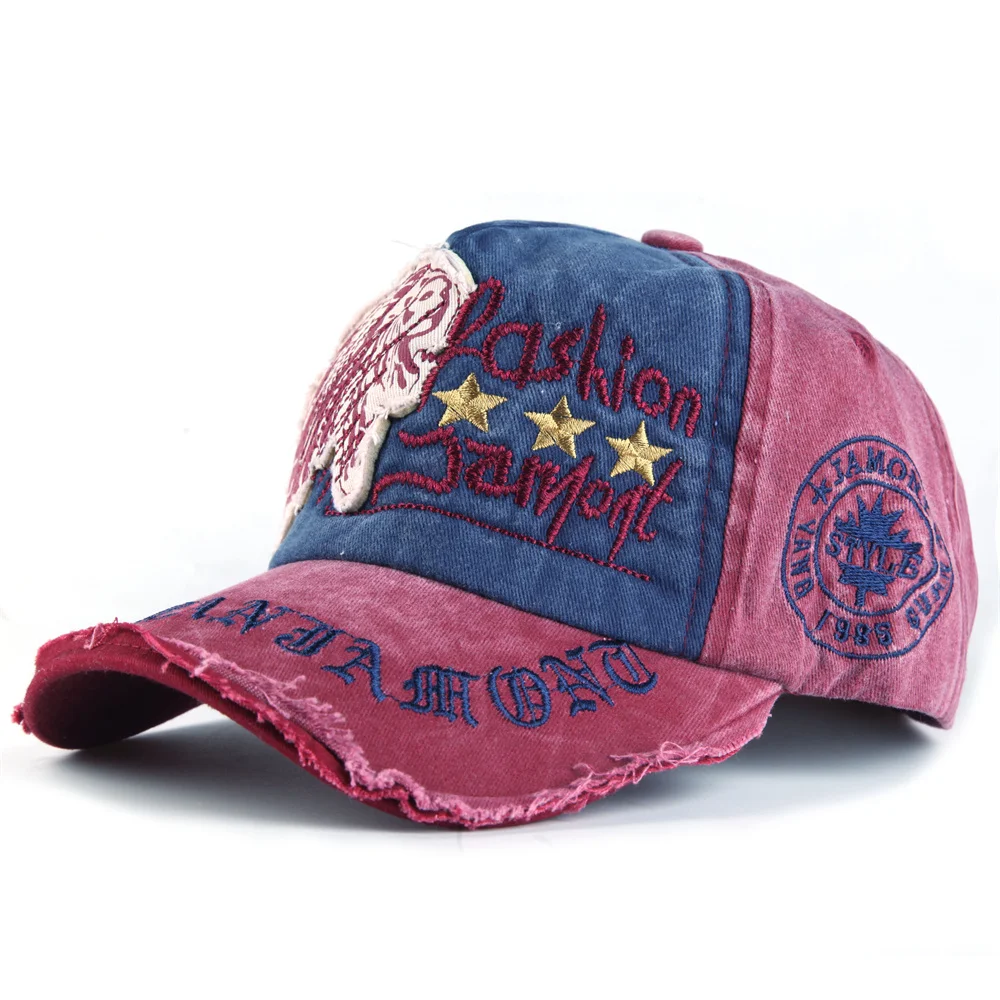 XibeiTrade Cotton Baseball Cap – Retro Vintage Embroidery, Adjustable Strap, One Size Fits Most For Men & Women - View #10