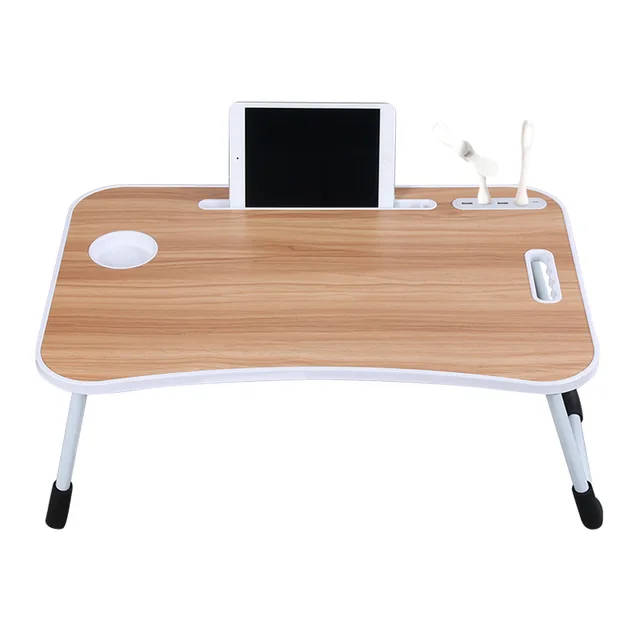 Folding Laptop Desk Small Table on Bed Laptop Tray Table Portable Lap Desk for Study and Reading Bed Top Tray Table