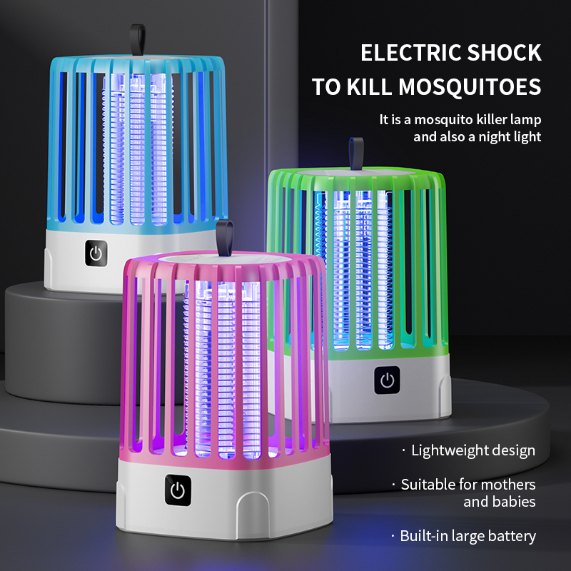 2025 New Home Mosquito Killer Mosquito Lamp Bedroom Nightlight 2-in-1 Dual purpose USB Camping Electric Mosquito Lamp