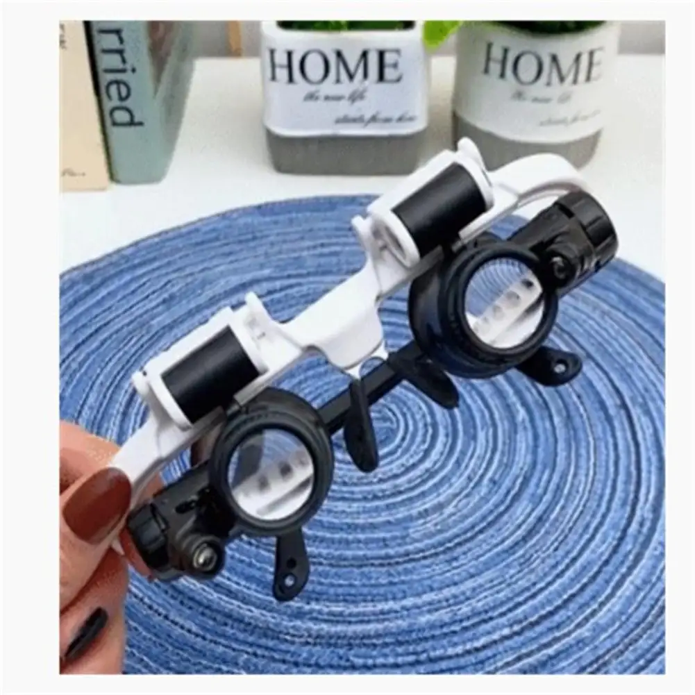 2 Led Glasses Magnifier Magnifying Glass