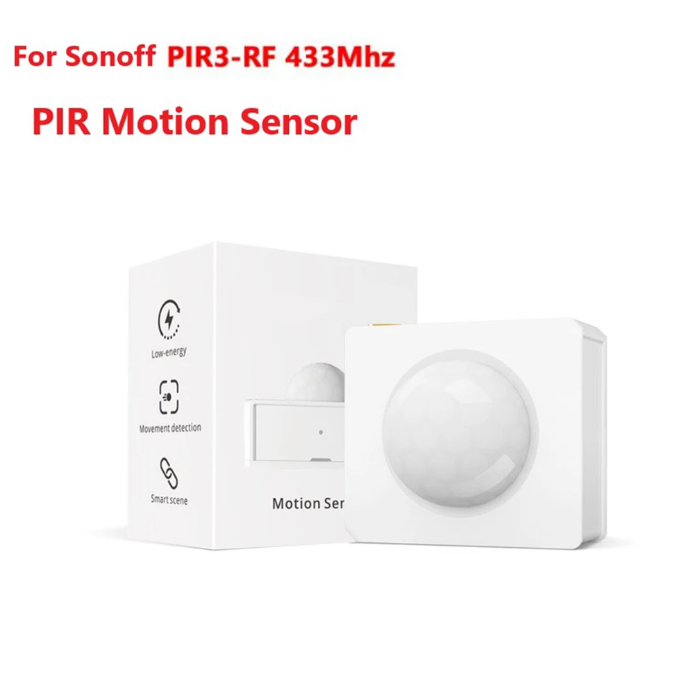 PIR3-RF 스마트 PIR 모션 센서 미니 무선 보안 감지기 알람, 측정 검사, 40*35*28mm, 1 개