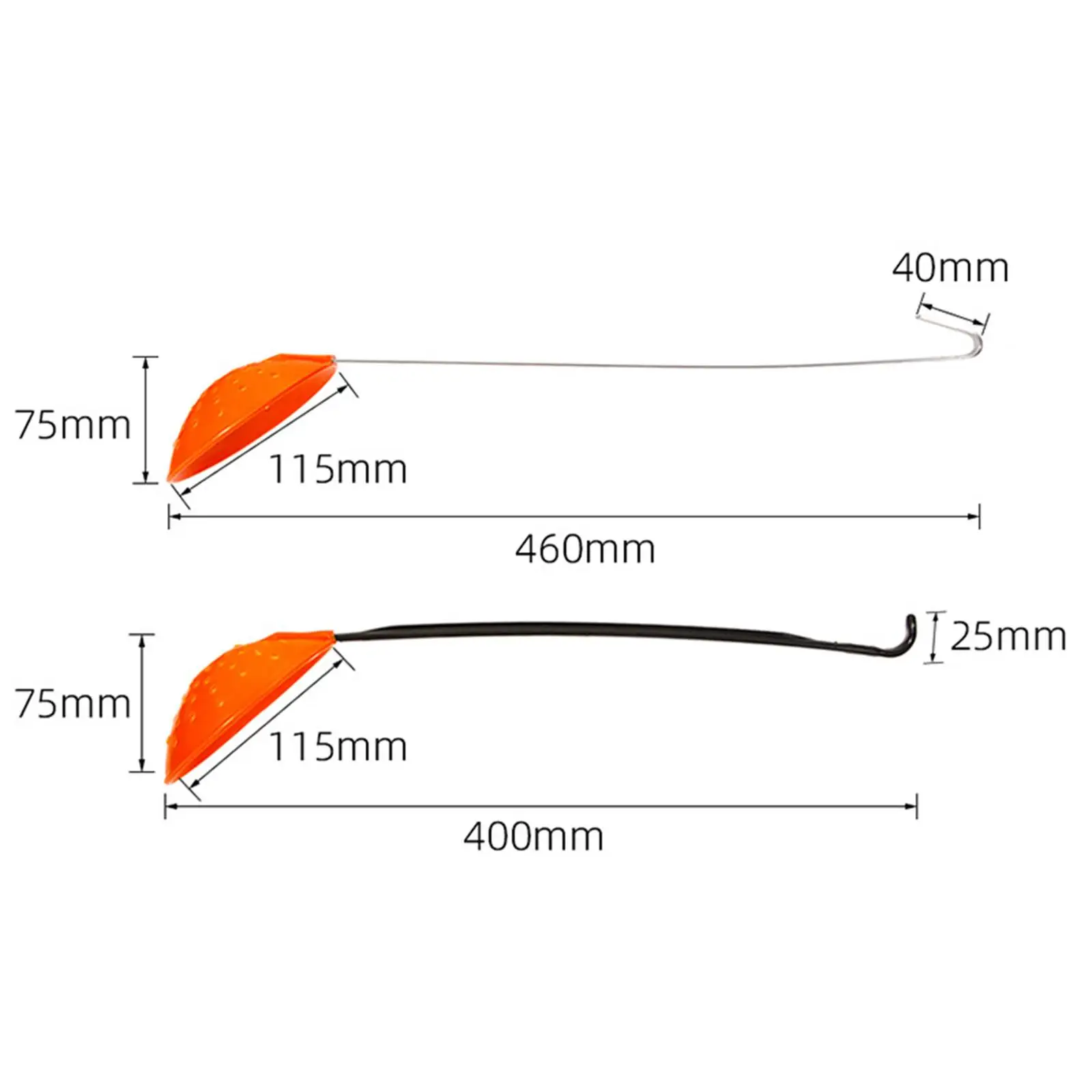 Compact Plastic Ice Fishing Slag Skimmer Spoon Tool for Fishing Box Cooler and Winter Rods Compact Plastic Ice Fishing Slag Skimmer Spoon Tool for Fishing Box Cooler and Winter Rods