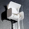 Bathroom Toothbrush Holder Wall Mounted Toothpaste Rack Punch-free Tooth Brush Storage Holder Bathroom Accessories 3