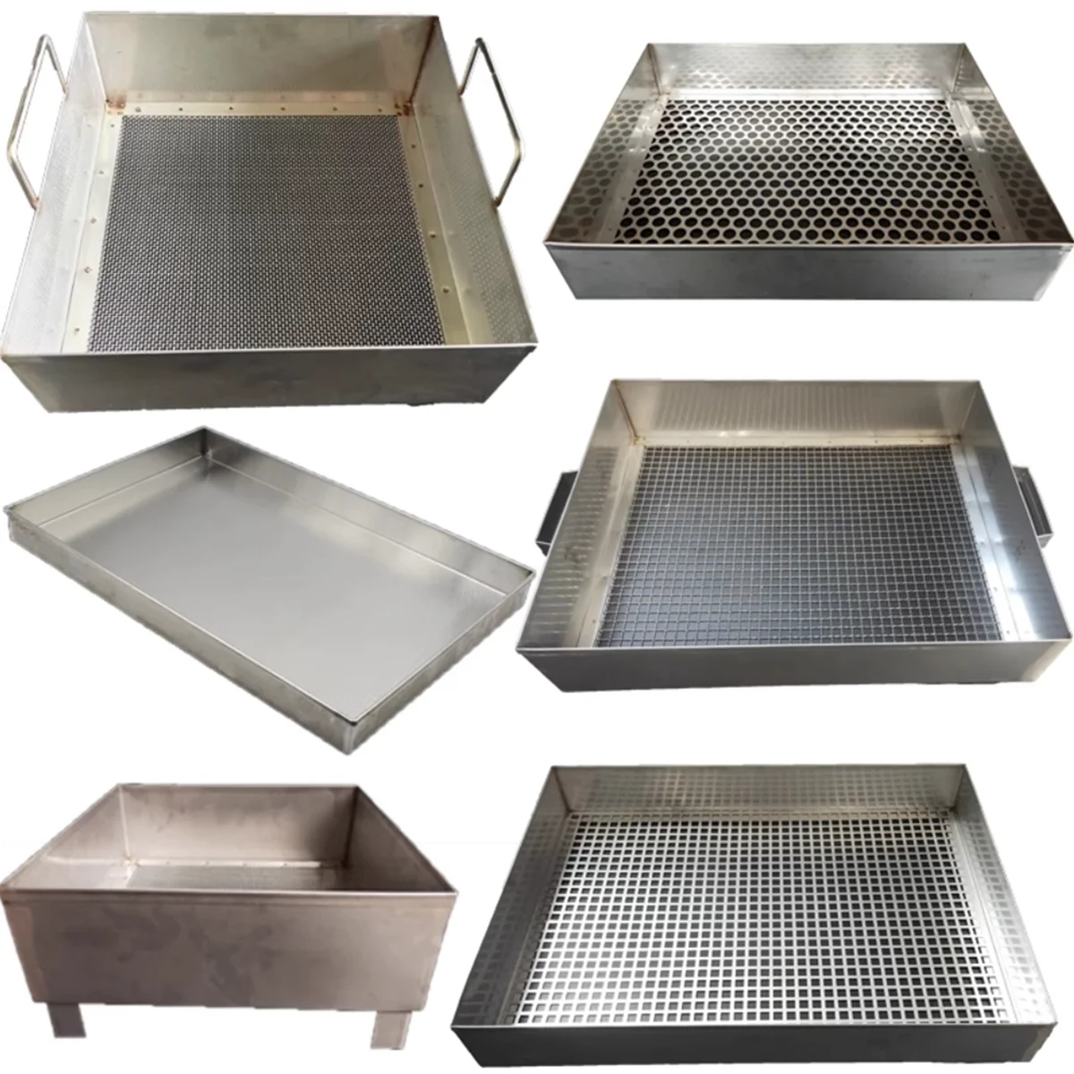 

2-500 Mesh Square 304 Stainless Steel Strainers Kitchen Food Flour Sieve Powder Shakers Screen Filter Strainer Colanders Tool