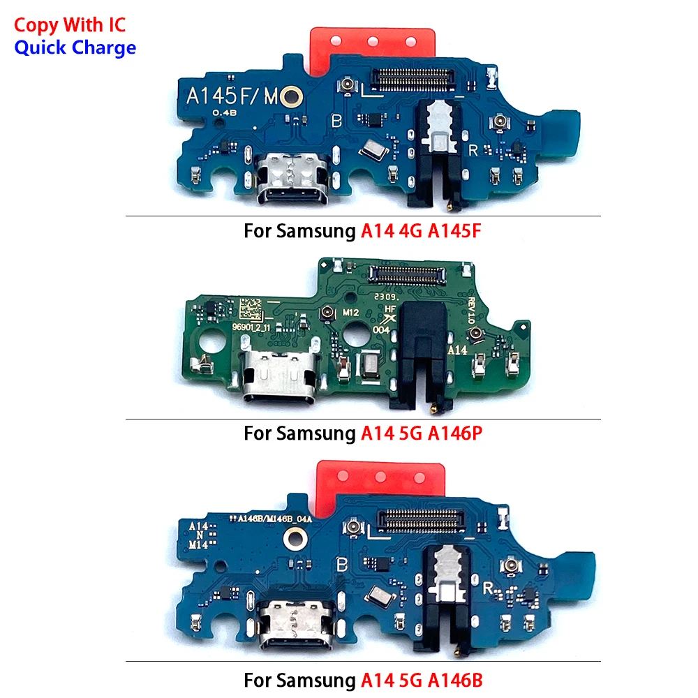 

10 Pcs For Samsung A14 4G 5G A145F A146B A146P USB Charger Charging Board Dock Port Connector Flex Cable