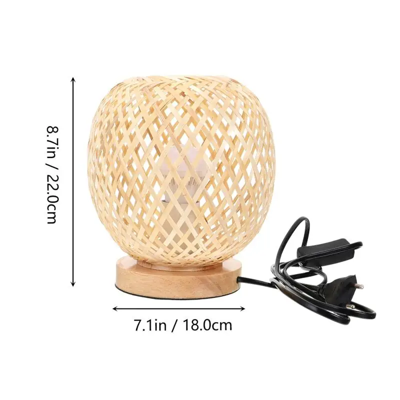 led pendant lights 1pc Bamboo Rattan Table Lamp Bedside Light Japanese Style Desktop Light glass pendant lights