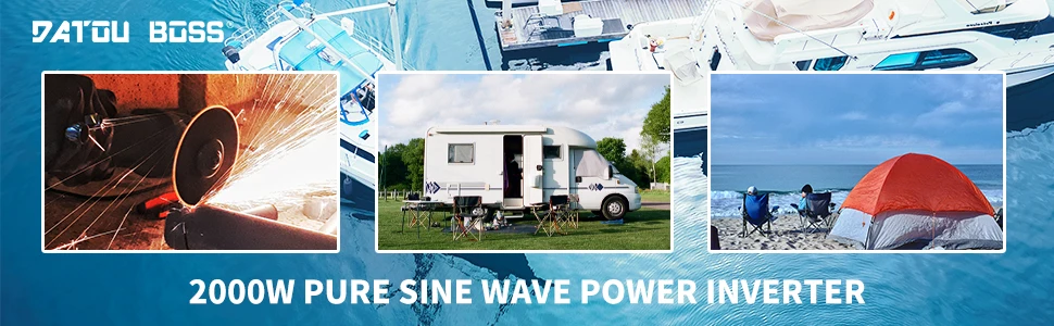 Description Picture 3 of itemDATOUBOSS Pure Sine Wave Inverter Peak Power 4000W DC 12V 24V 36V 48V 60V to AC 220V 230V Inverter Continuous Power 2000W