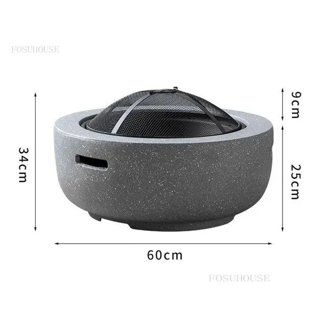 Beltéri Fűtés Brazier Háztartási Tűz Gödrök Kültéri Udvar Téli Faszén Tűzifa Kályha Multifunkciós Barbecue - Image 6
