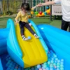Inflatable Slide Strong Waterslide Kids Slide Water Park for above Ground Pool Water Paddling Pool Outdoor Children's Ball Pool 1