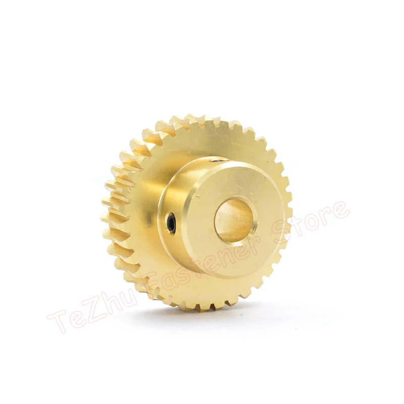1pc 1M Turbine Worm Gear 15Teeth 20Teeth 25Teeth 30Teeth Transmission Ratio 1:15/20/25/30 Brass Gear 45# Steel Worm electric bike gear motor gear transmission gear electric chain saw gear cassette deck tape gear
