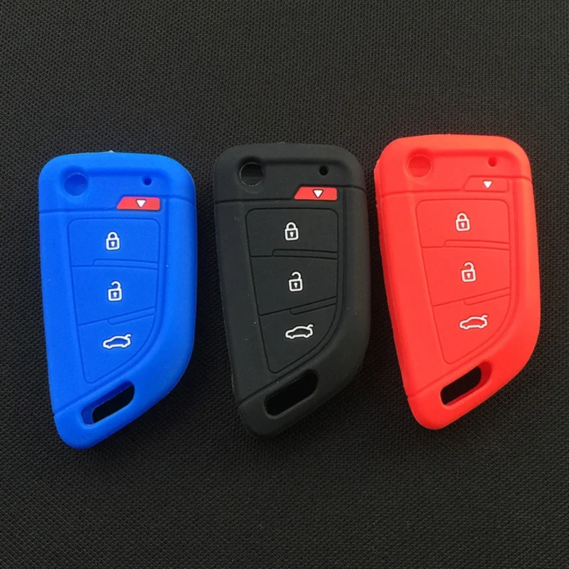 

Silicone Car Key Cover Case for XKKF20EN 3+1/4 Buttons Folding Flip Remote Xhorse VVDI Remote Wire Remote Key