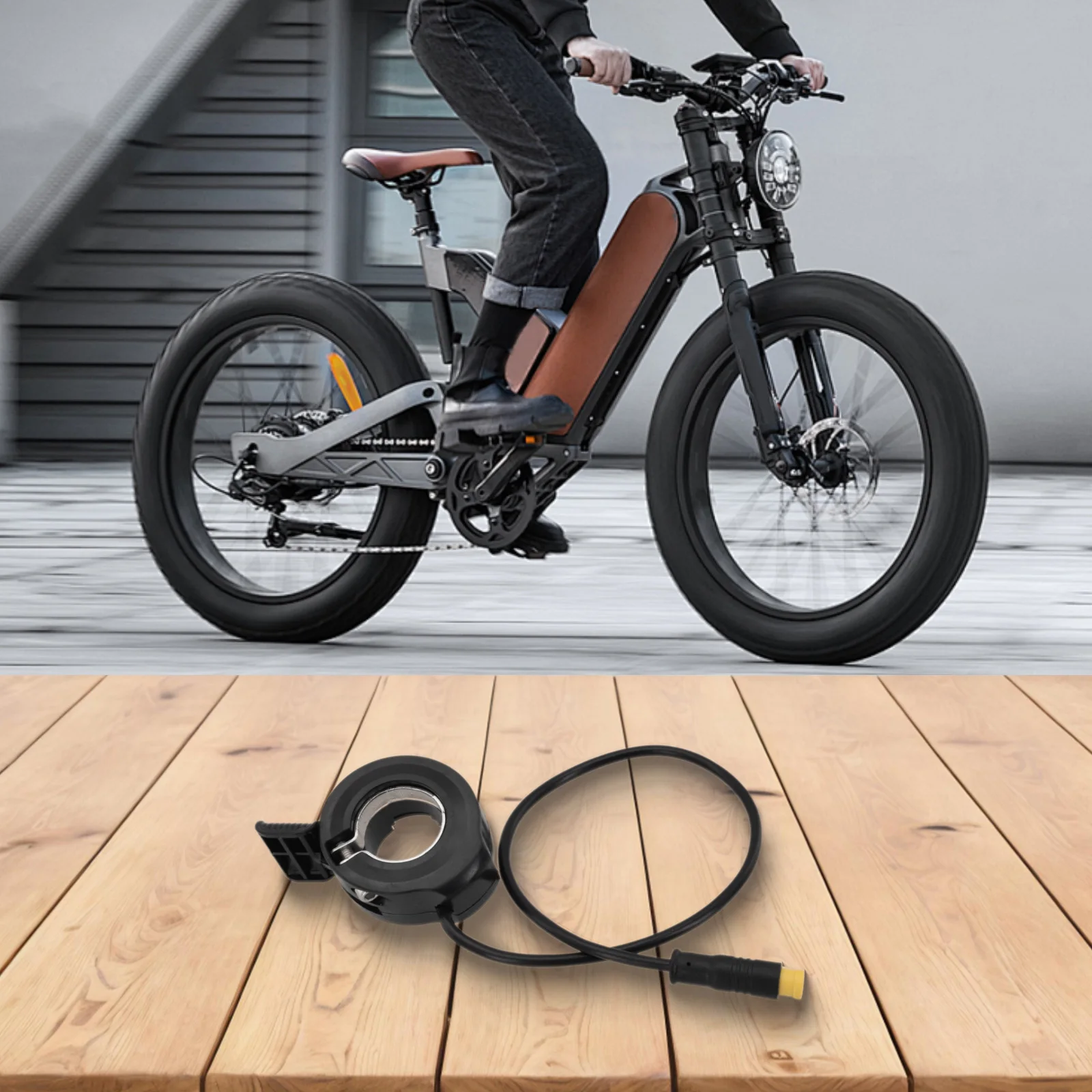 Bike Thumb Throttle Electric Bicycle Accelerator Long Rides Smooth Riding Experience Comfortable Grip Design Ergonomic Hand Feel
