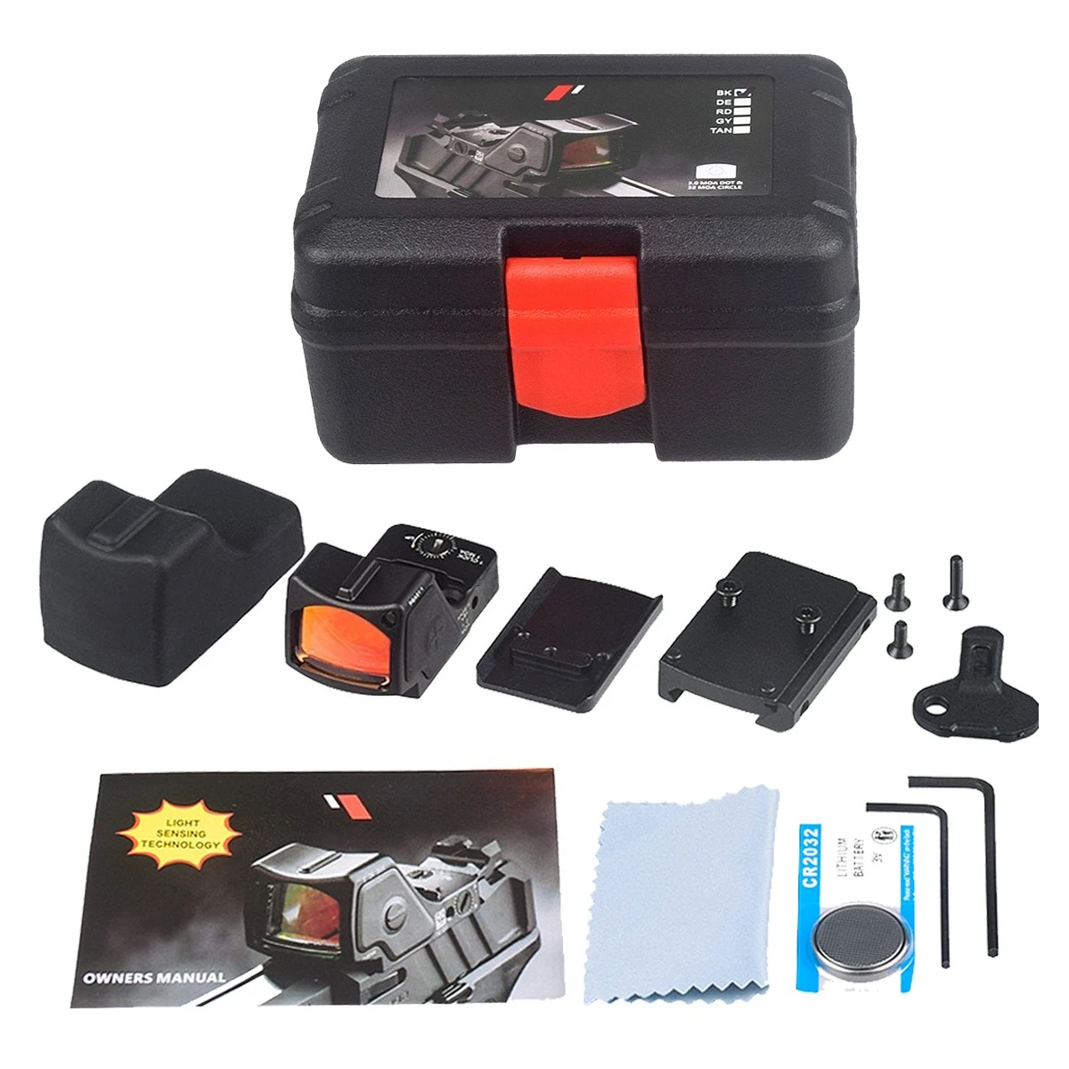 Metal Red Dot Sight Reflex Optic Scope For Airsoft