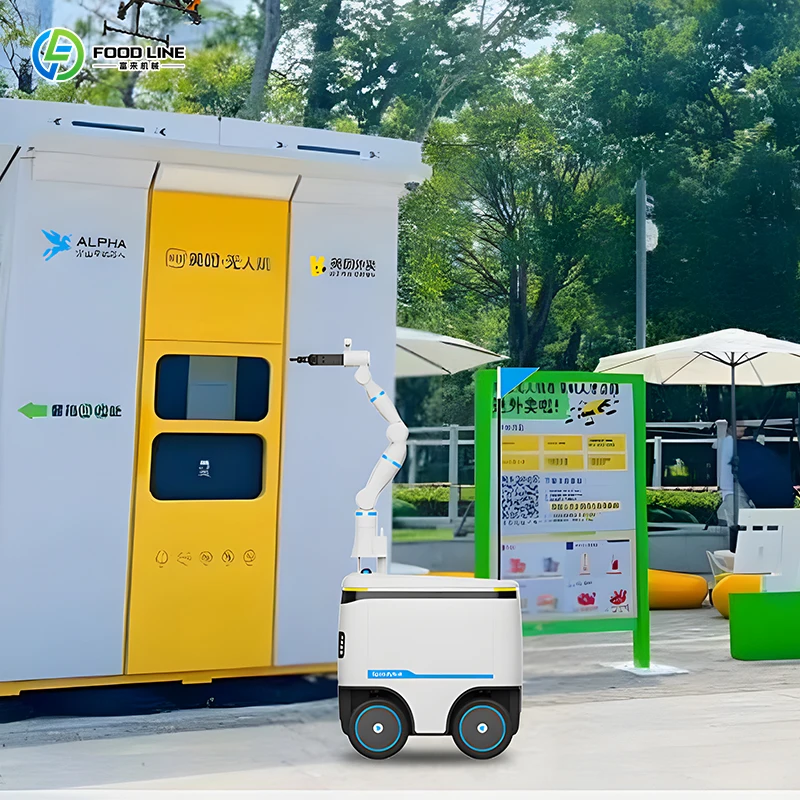Robot di Consegna per Camere d'Albergo Personalizzato, Resistente agli Urti, Robot Intelligente Autonomo per Trasporto e Consegna Cibo - immagine 5