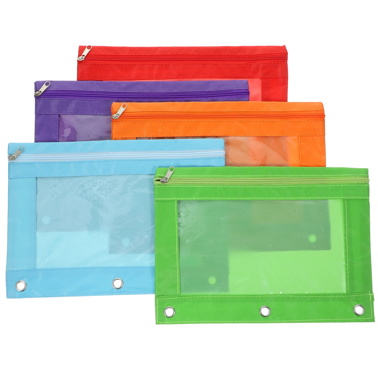 Binder Bags Binder Document Bags Pencil Pouches Blinder Pockets for office 5pcs