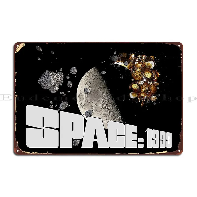 Space 1999 Lunar Exlplosion Metal Signs Wall Custom Wall Decor Printed Party Pub Tin Sign Poster