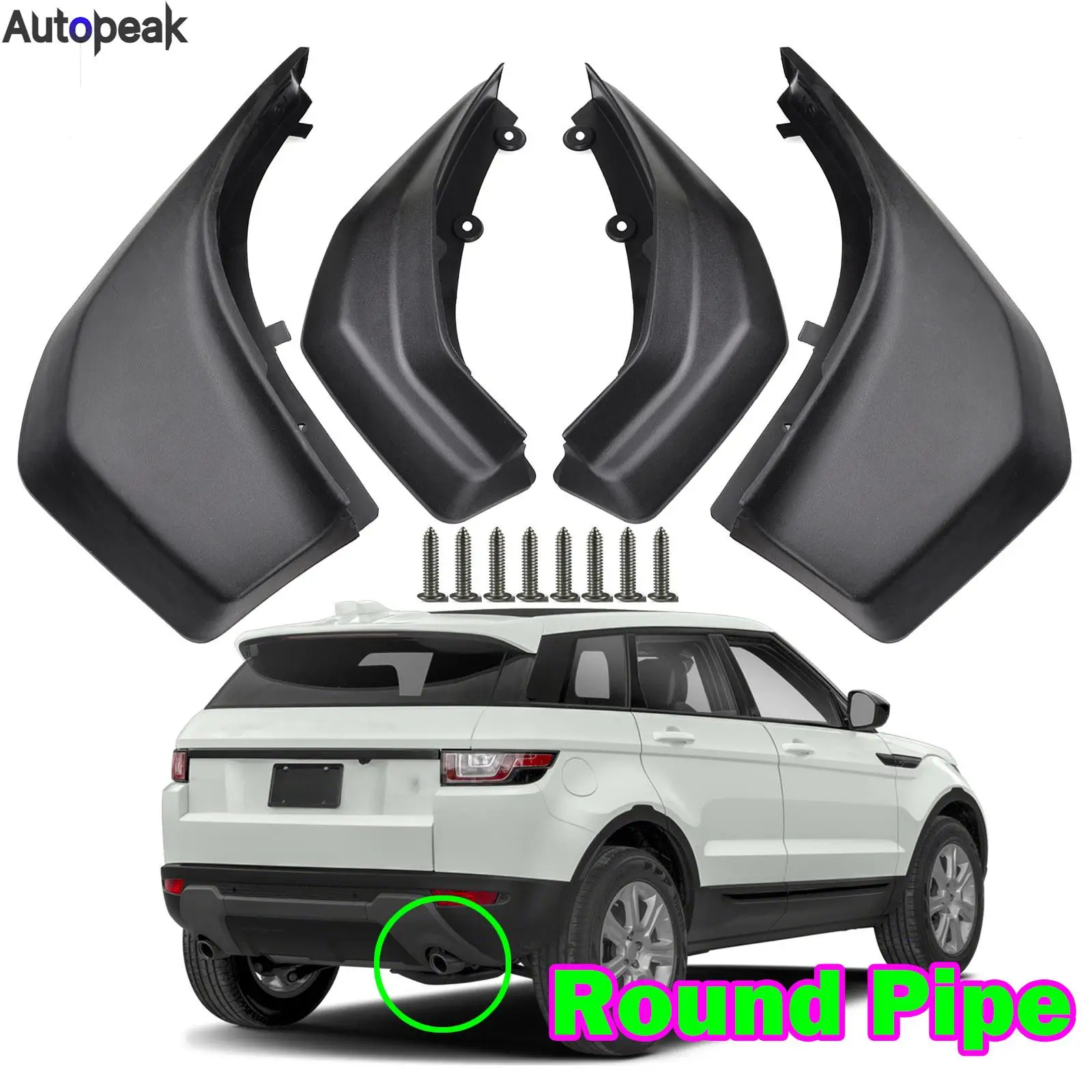 

4x Car Mud Flaps For RANGE ROVER EVOQUE 2012 - 2018 PURE PRESTIGE Splash Guard Mudguards Front Rear 2013 2014 2015 2016 2017