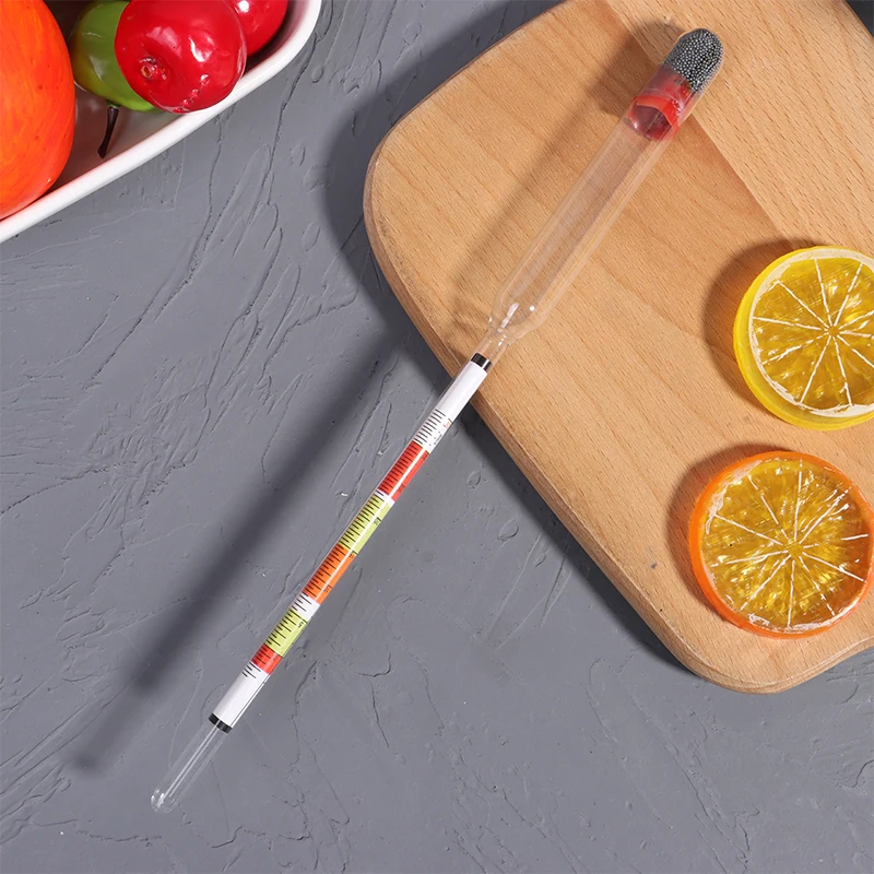 Triple Scale Hydrometer Self Brewed Wine Sugar Meter Alcohol Measuring for Home Brewing Making Beer Wine Mead Ale Craft wine alcohol meter