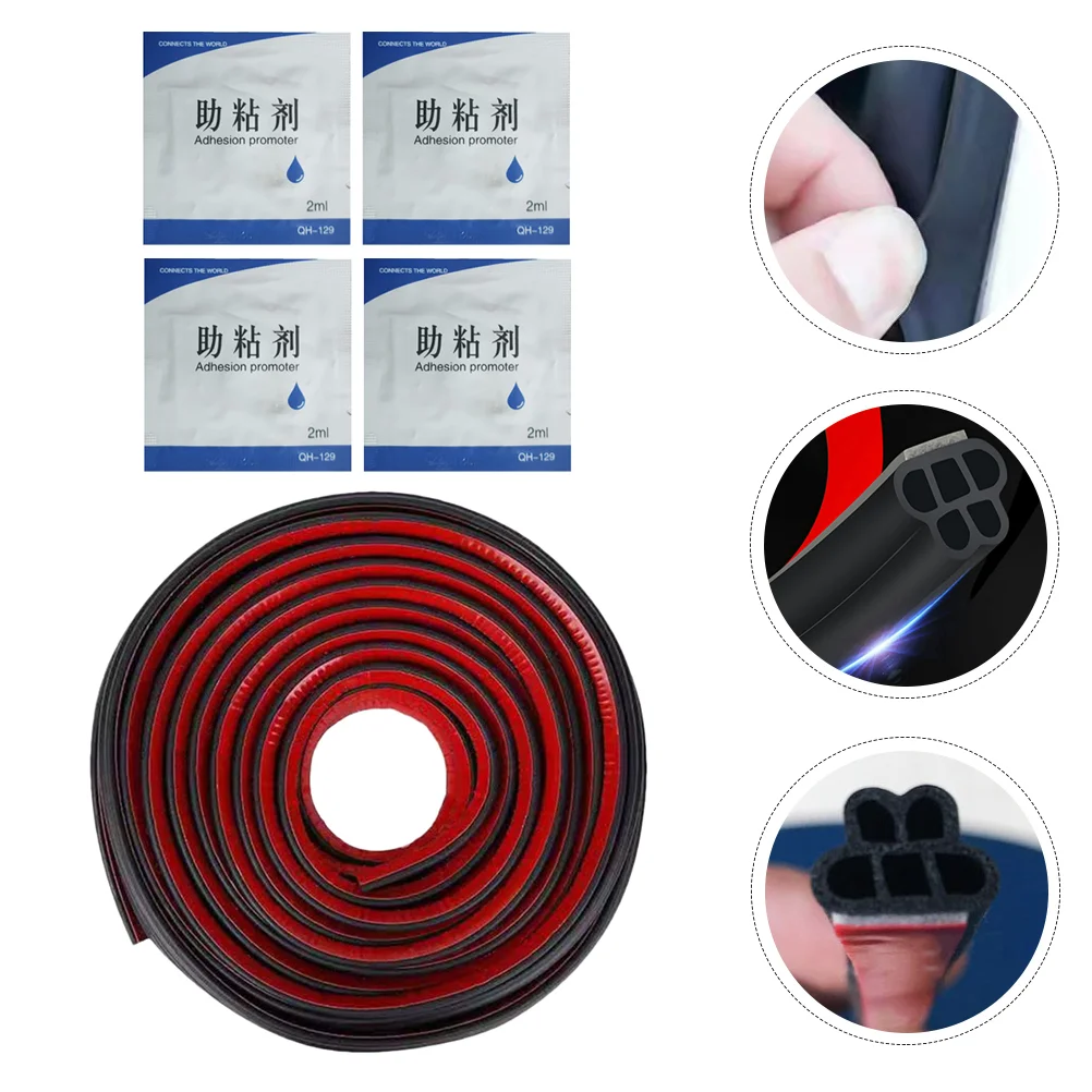 

1 Set Rubber Weather Draft Sealing Strip Weatherstrip for Car Window Door