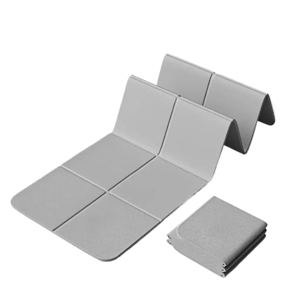 Foldable Yoga Mat Eco Friendly Tpe Folding Travel Fitness Exercise Double Sided Non-Slip For Pilates & Floor Workouts