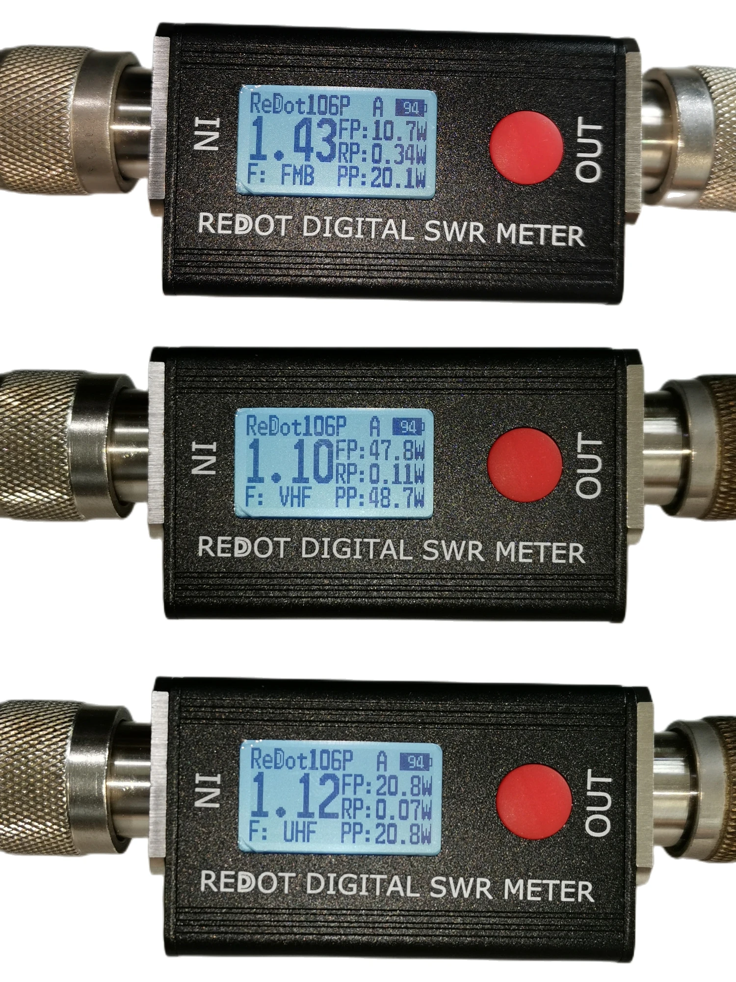 Digital SWR Meter SWR Power Meter 120W FMB VHF UHF80-999MHz Standing-wave Ratio 1.00-99.9 Support DMR Walkie Talkie power meter