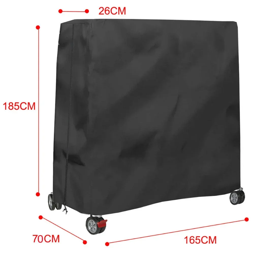 Heavy Duty Waterproof Dustproof Table Tennis Cover 210D Oxford Cloth Indoor/Outdoor Ping Pong Table Storage Covers Accessories 3