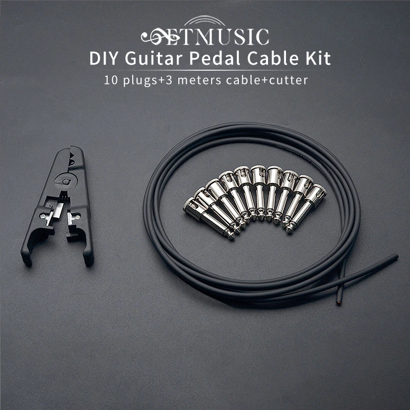 Diy Guitar Solderfree Pedal Patch Cable Board Copper Cable Kit Set