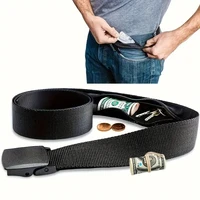 Secure anti-theft wallet with men's functional portable multifunctional waist belt, invisible zipper wallet, pants strap