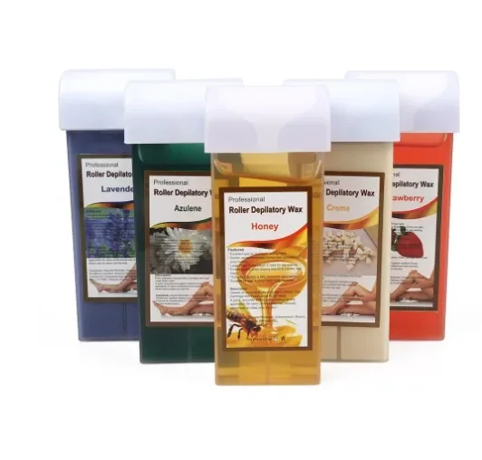 Cartuccia Di Cera Depilatoria Roll-On Skin Hair Removal Heater Crema Ceretta 12 Flavor Roll-On Hot Wax Tutti I Tipi Di Pelle Per Le Donne 100 G