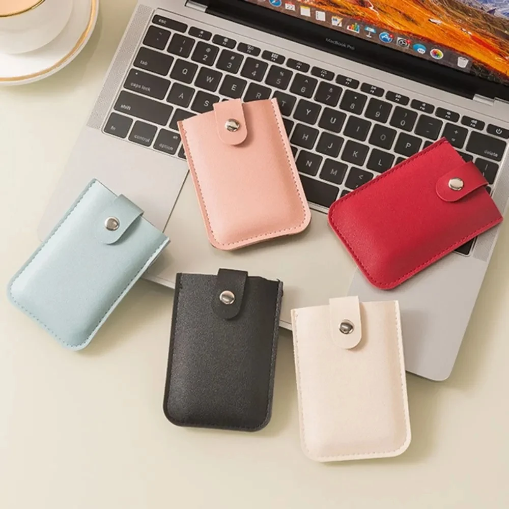 ID Credit Bank Card Holder Wallet Luxury Brand Men PU Leather Slim Mini Small Money Wallets Case Pull-out Type 5 Card Pockets 2