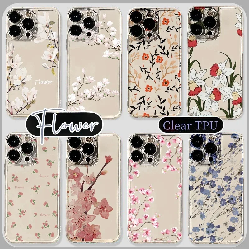Floral Flower Design Smartphone Case Cover