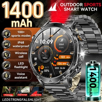 Nuovo Smartwatch con Schermo Grande da 1,7 Pollici, Risoluzione HD 360*360, Orologio Intelligente da Uomo, 1400mAh, 100+ Modalità Sportive, Fitness Smartwatch 2026