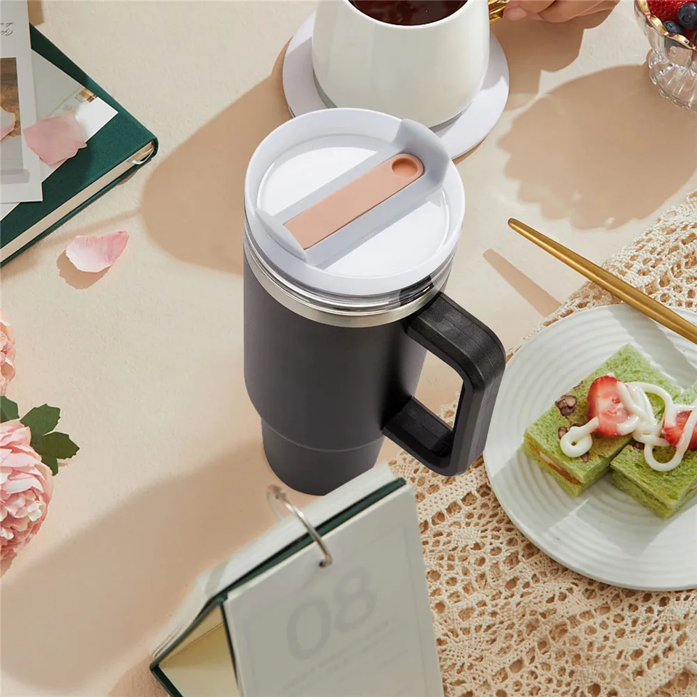 Replacement Lids For Stanley 40 oz Tumbler With Handle Cap Fit Quencher H2.0 40oz Mug Cup Accessories