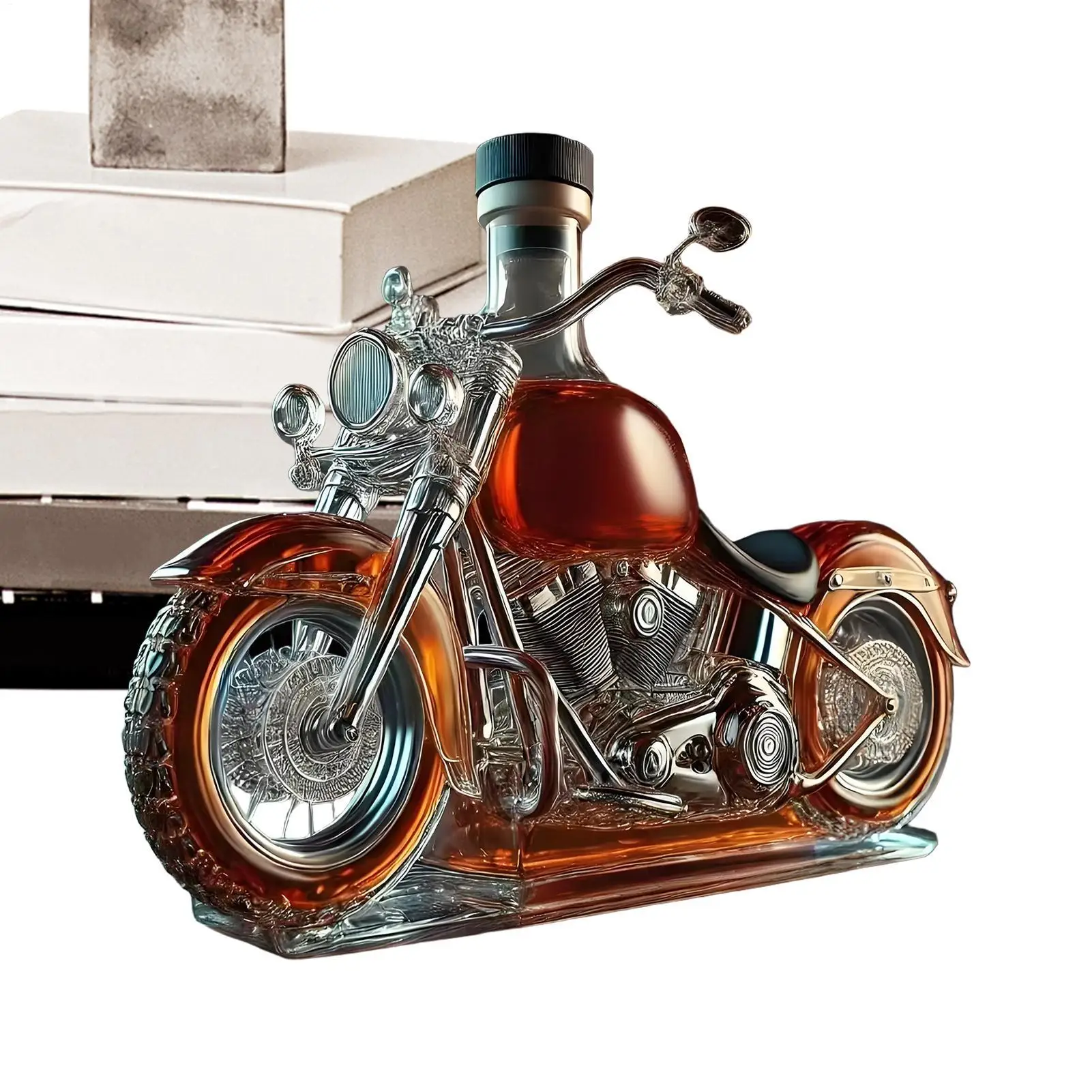 Glass Whisky Decanter Bottles Motorcycle Wine Decanter Vintage Liquor Aerator Desk Decor Champagne Glasses Decanter Bottle