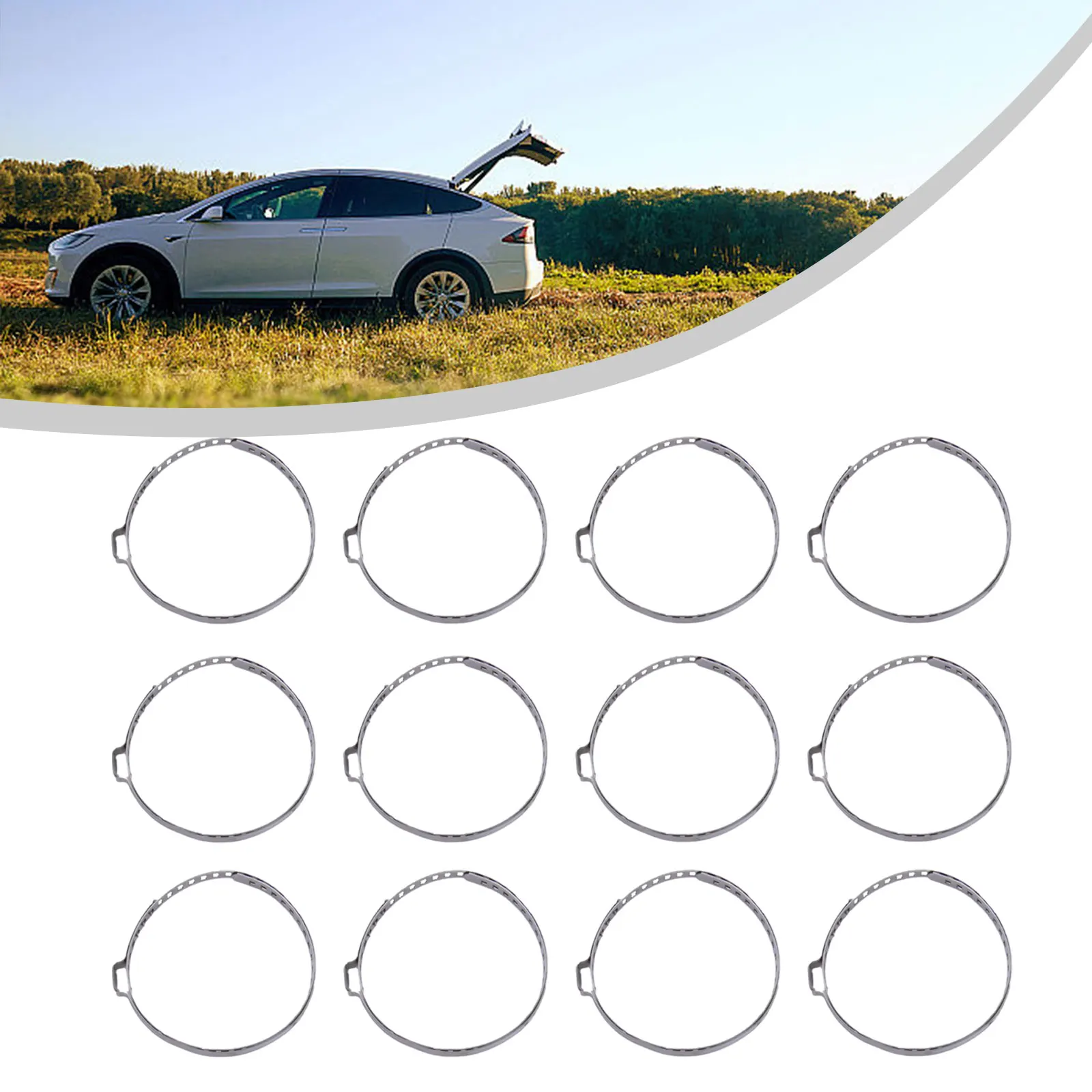 

12 шт., набор прочных зажимов для ботинок, из нержавеющей стали