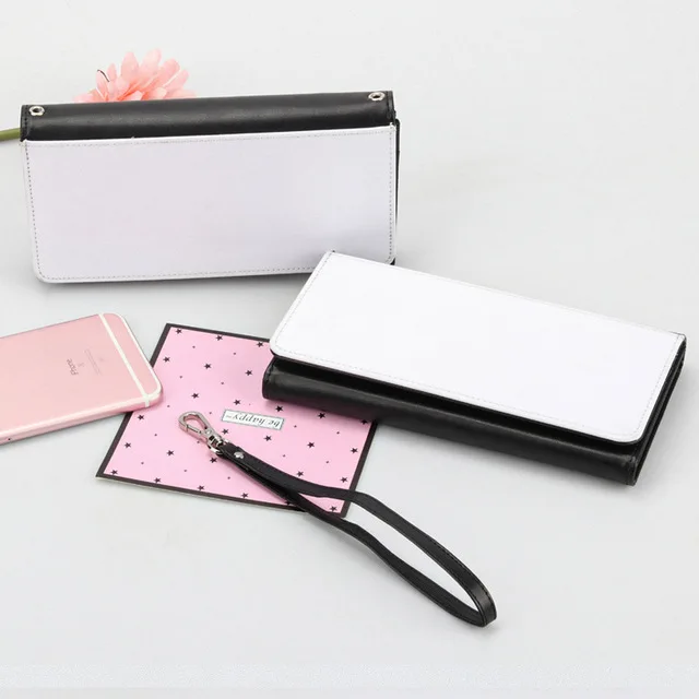 

3PCS Bulk Sublimation Blanks Hand Bag Wallet for Girls Women High Quality Blank PU Pouch for Heat Press Sublimation DIY