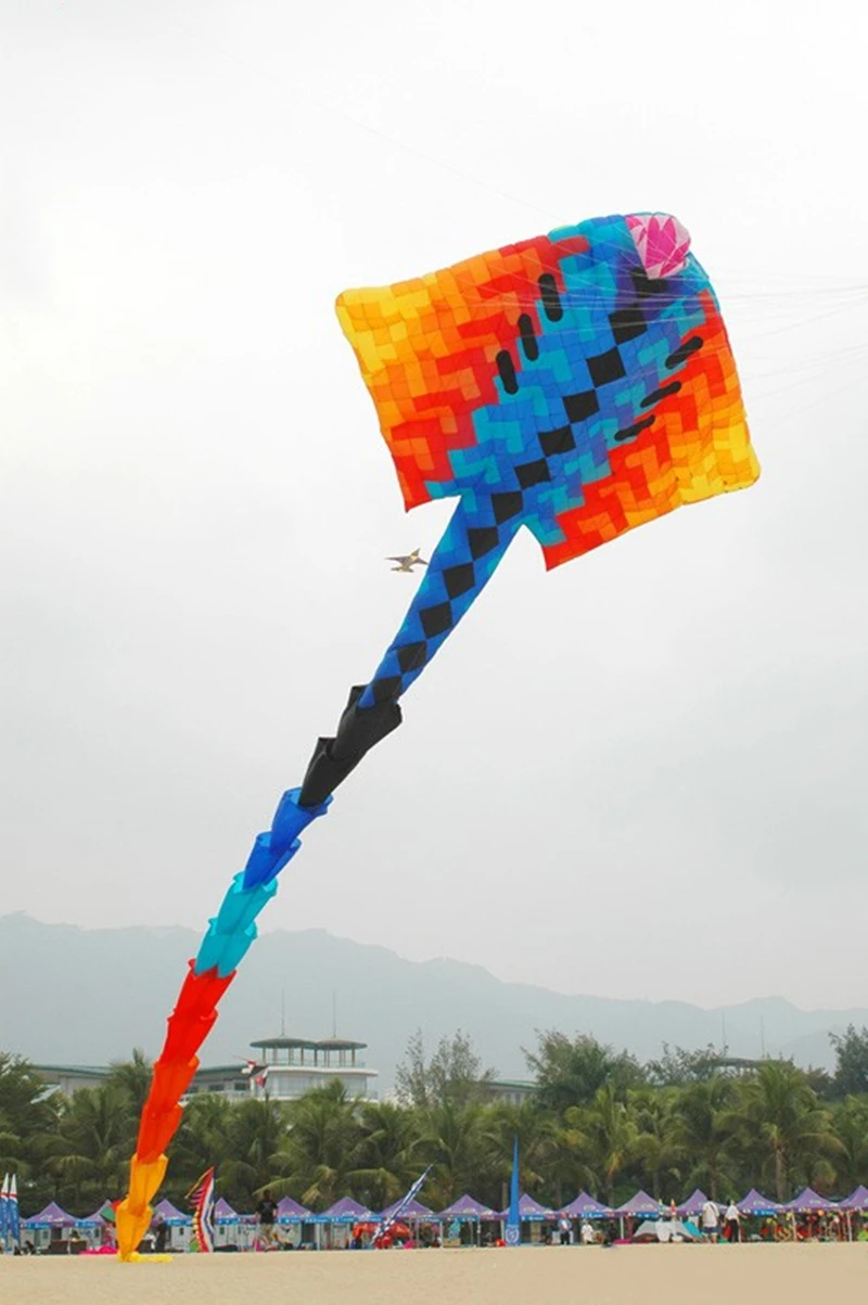 free shipping fish kite flying soft kite for adults inflatable