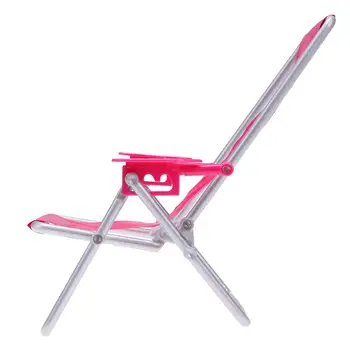 Foldable Deckchair Lounge Beach Chair Living Room Gardan Furniture for Girls Doll Princess Doll Toy