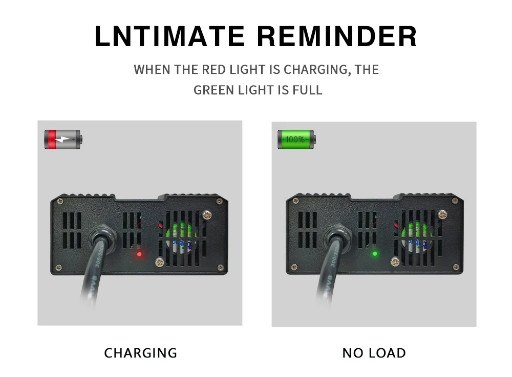 YZPOWER 50,4 V 15A Smart Lithium-Batterie Ladegerät Netzteil für 44,4 V Li Ion Ebike Batterie Ladegerät Mit 4 kühlung Fans – Detail 10