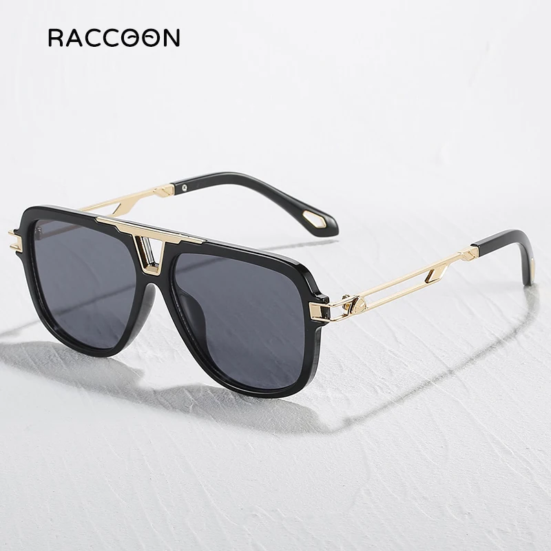 Locs Men Cholo OC Style Motorcycle Biker Shade Sunglasses - Shiny Black LC66 - Foto 7