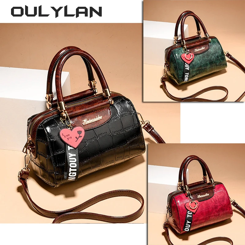 

Модные сумки Oulylan, однотонные клетчатые сумки через плечо для женщин, сумка на плечо, женская сумка для ежедневного использования