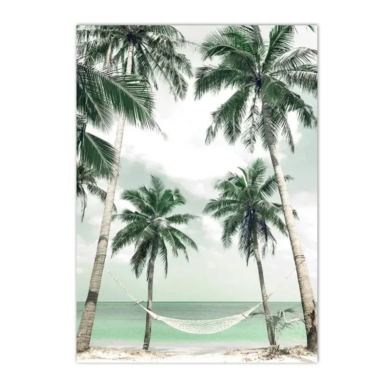 thumbnail image 1 of Pósteres de conchas de playa y océano tropical de verano, arte de pared con paisaje, impresiones de pintura en lienzo, imágenes estéticas, decoración del hogar para sala de estar, 1 of 5