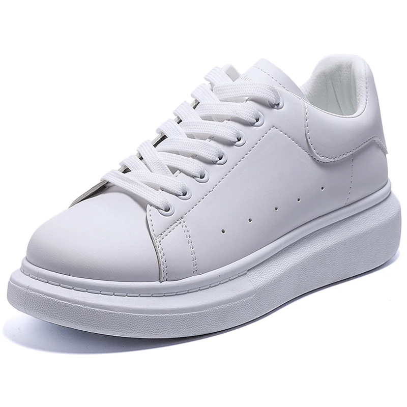 New PU Popular Low Top Tthick Sole Couple\'s Small White Shoes For Men\'s Shoes Casual Sneakers Chaussure Homme Zapatillas Hombre